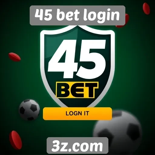 Login seguro no site 45 bet